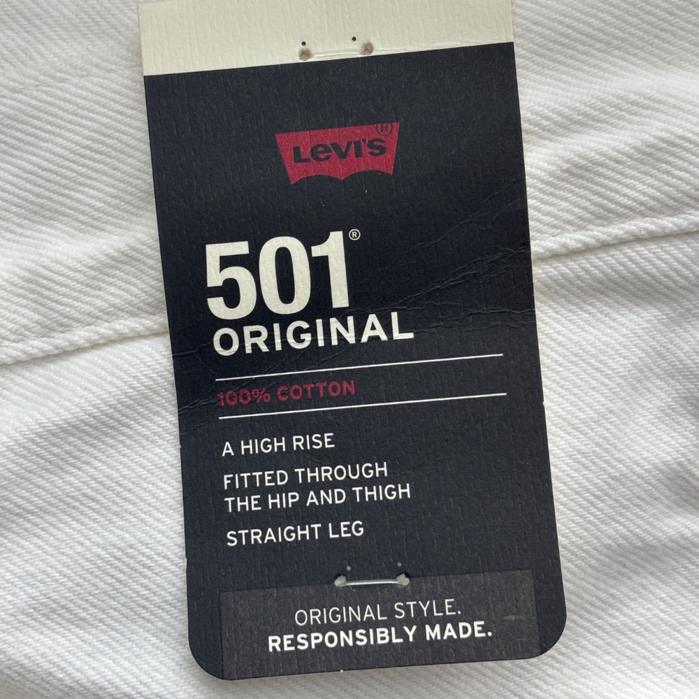 LEVI'S 501 Original button fly high rise straight leg 32 x 32 red tab - Picture 7 of 12